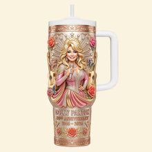 Load image into Gallery viewer, Celebrate 80 Years of Country Queen - Personalized Vintage Music Legend Tumbler Tumbler Cup PopCulturePrints
