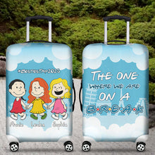 Load image into Gallery viewer, Personalized Best Friends Luggage Cover - Perfect for Your Upcoming Trips Luggage Covers PopCulturePrints
