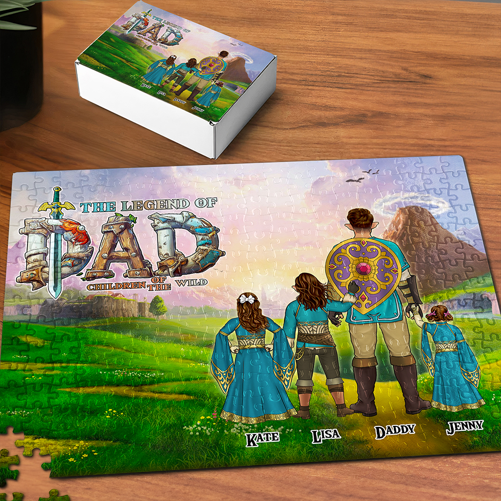 The Legend Of Dad Puzzle - Custom Jigsaw for Dads Jigsaw Puzzles PopCulturePrints