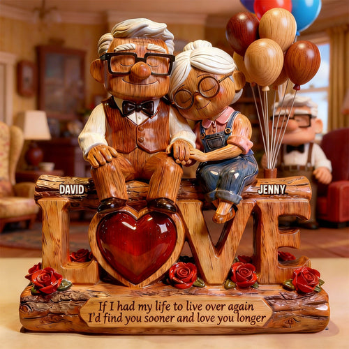If I had my life to live over again, I’d find you sooner and love you longer - Romantic Couple Acrylic Plaque - Personalized Gifts For Couple Shaped Plaques PopCulturePrints