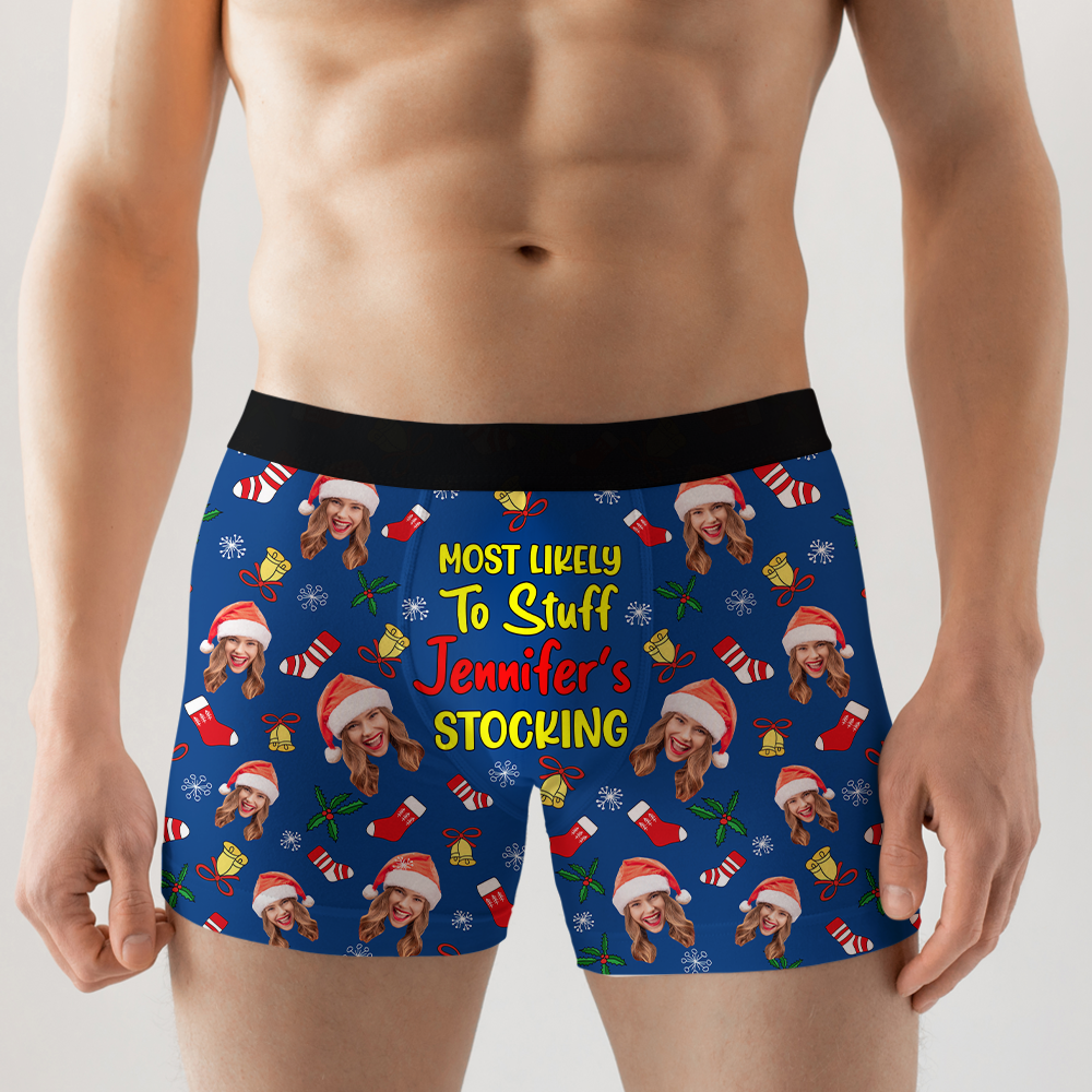 Custom Photo Christmas Men's Boxers and Women's Briefs