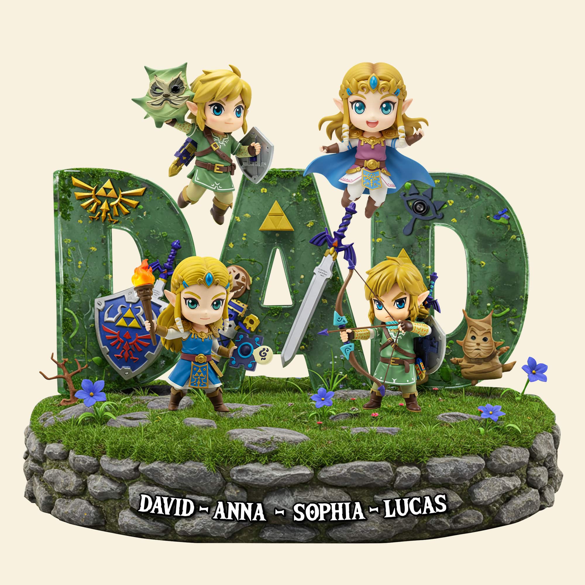 “A Legend for Every Dad” - Personalized Legend Dad Plaque - Custom Gift for Dad, Father, Grandpa, Husband Shaped Plaques PopCulturePrints