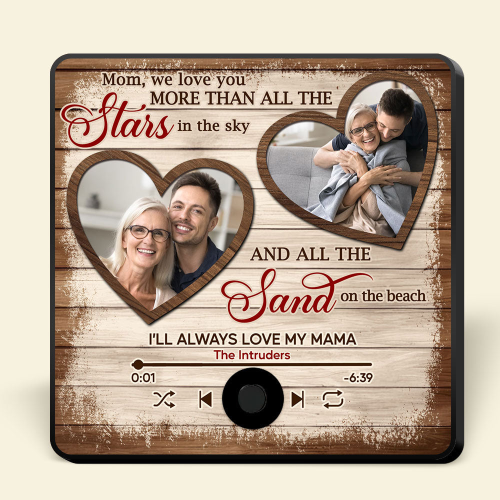 Personalized Music & Photo Fridge Magnet for Mom Fridge Magnet PopCulturePrints