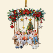 Load image into Gallery viewer, Personalized Family Christmas Ornament - Festive Photo Gift Ornament PopCulturePrints
