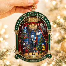 Load image into Gallery viewer, "Celebrate the Season with Your Family - Personalized Spooky Christmas Ornament"

