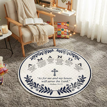 Load image into Gallery viewer, Personalized Inspirational Christmas Quilt Mat - Custom Gift for Christian Families Doormat PopCulturePrints

