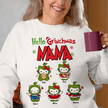 Load image into Gallery viewer, Personalized Grinch Grandma and Mom Christmas Sweater
