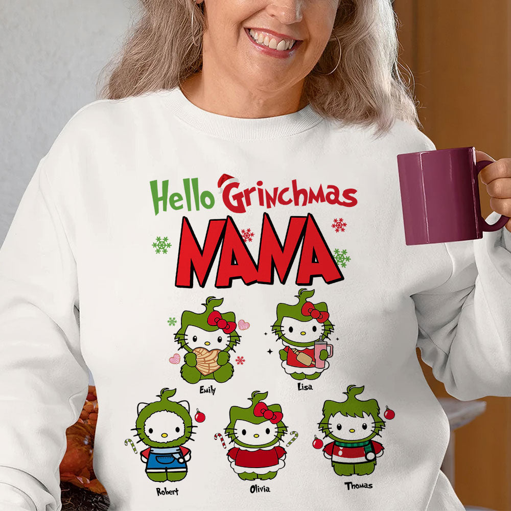 Personalized Grinch Grandma and Mom Christmas Sweater