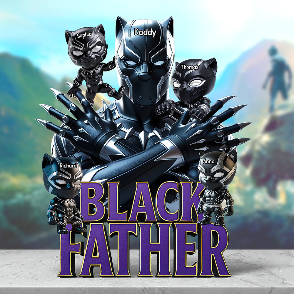 “A Hero Just Like You” - Mighty Father Acrylic Plaque - Personalized Gifts for Dad & Grandpa Shaped Plaques PopCulturePrints