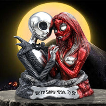 Load image into Gallery viewer, We&#39;re Simply Meant To Be - Horror Couple Acrylic Plaque - Personalized Gift for Couples, Friends, and Loved Ones Shaped Plaques PopCulturePrints
