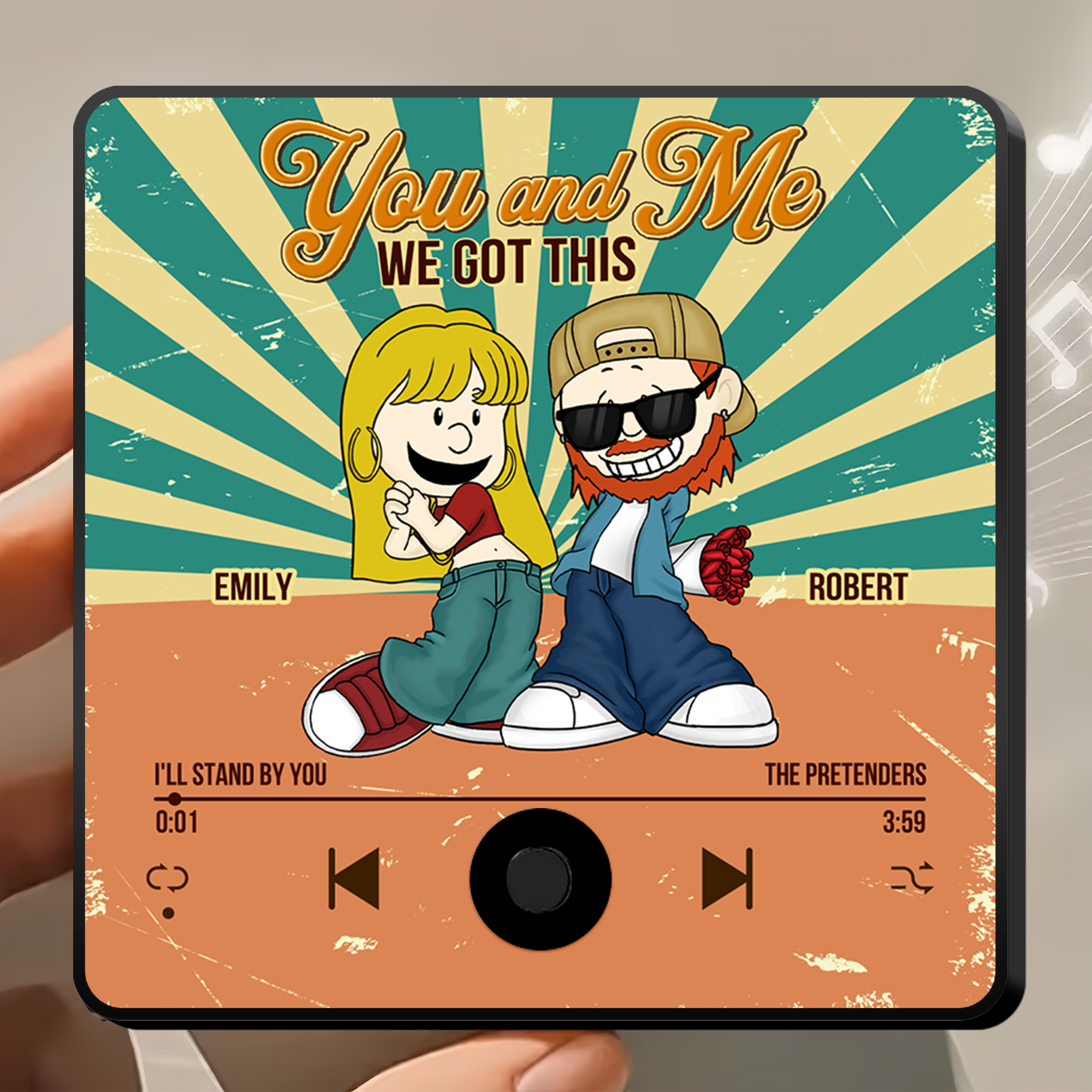 Custom Music Gifts for Couples | Valentine's Day Gifts | Personalized Fridge Magnet Fridge Magnet PopCulturePrints