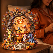 Load image into Gallery viewer, "Celebrate Childhood Memories with Halloween Spirit" - Personalized Acrylic Light Box for Family - Perfect Gift for Friends, Children, and Family
