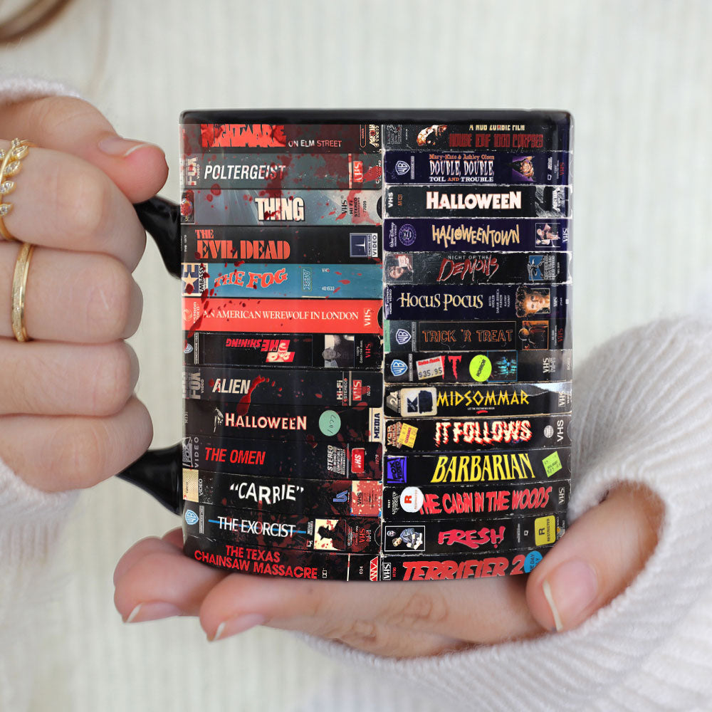 Retro Horror VHS Tape Mug for Movie Lovers Coffee Mug PopCulturePrints
