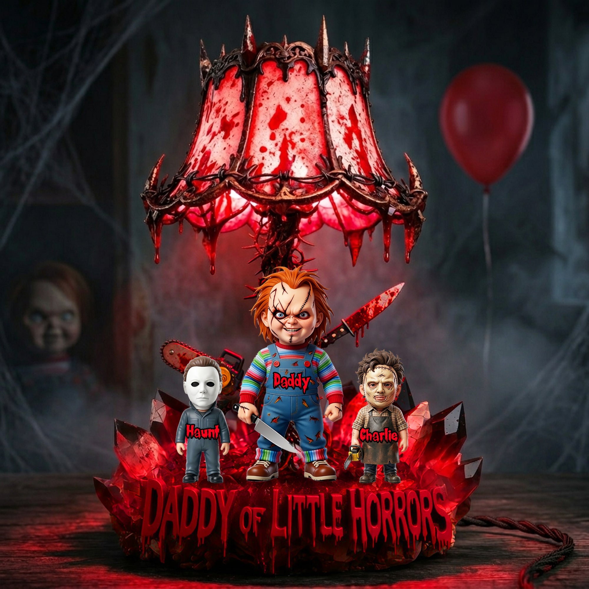 “Embrace the Spooky Spirit!” - Personalized Acrylic Light Box for Horror-loving Dads Light Box PopCulturePrints