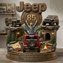 Load image into Gallery viewer, Just a Girl in Love with Her Jeep - Personalized Proud Off-road Journey Acrylic Plaque Shaped Plaques PopCulturePrints
