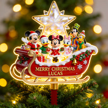 Load image into Gallery viewer, Celebrate the Season with 'Merry Christmas' - Personalized Tree Topper for Families
