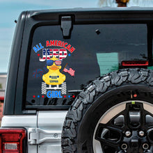 Load image into Gallery viewer, Custom All American Jeep Girl Decal for Car Lovers Decal Sticker PopCulturePrints
