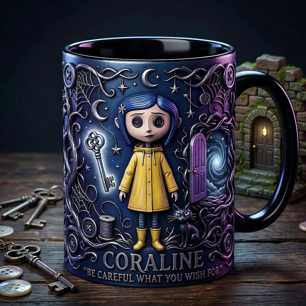 Be Careful What You Wish For - Spooky Adventures Coffee Mug, Personalized Gift for Horror Lovers Coffee Mug PopCulturePrints