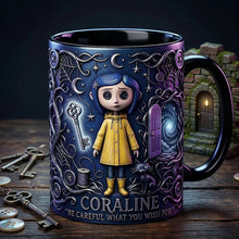 Load image into Gallery viewer, Be Careful What You Wish For - Spooky Adventures Coffee Mug, Personalized Gift for Horror Lovers Coffee Mug PopCulturePrints
