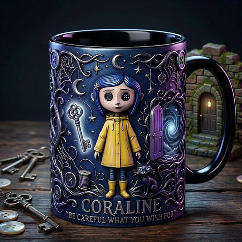 Be Careful What You Wish For - Spooky Adventures Coffee Mug, Personalized Gift for Horror Lovers Coffee Mug PopCulturePrints
