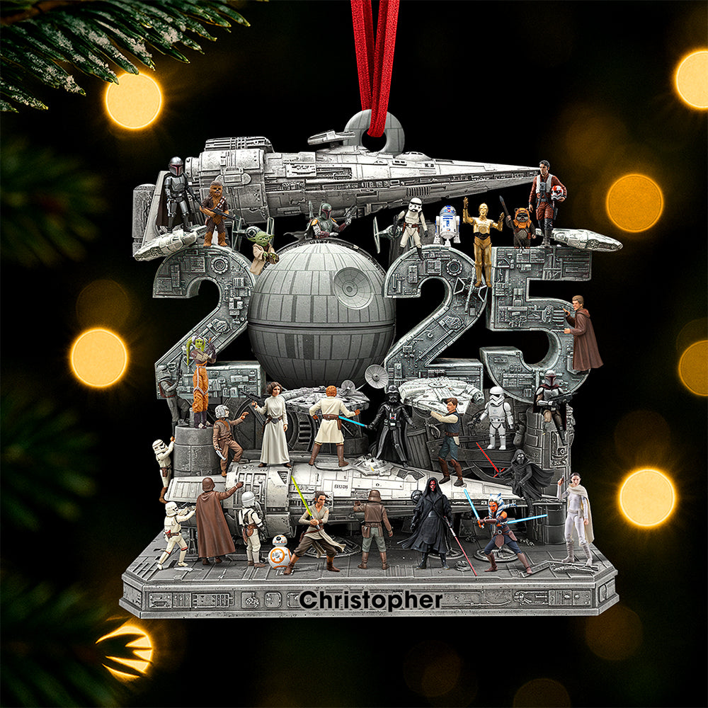 Cosmic Christmas Troop Ornament - Personalized Gift for Movie Fans Ornament PopCulturePrints