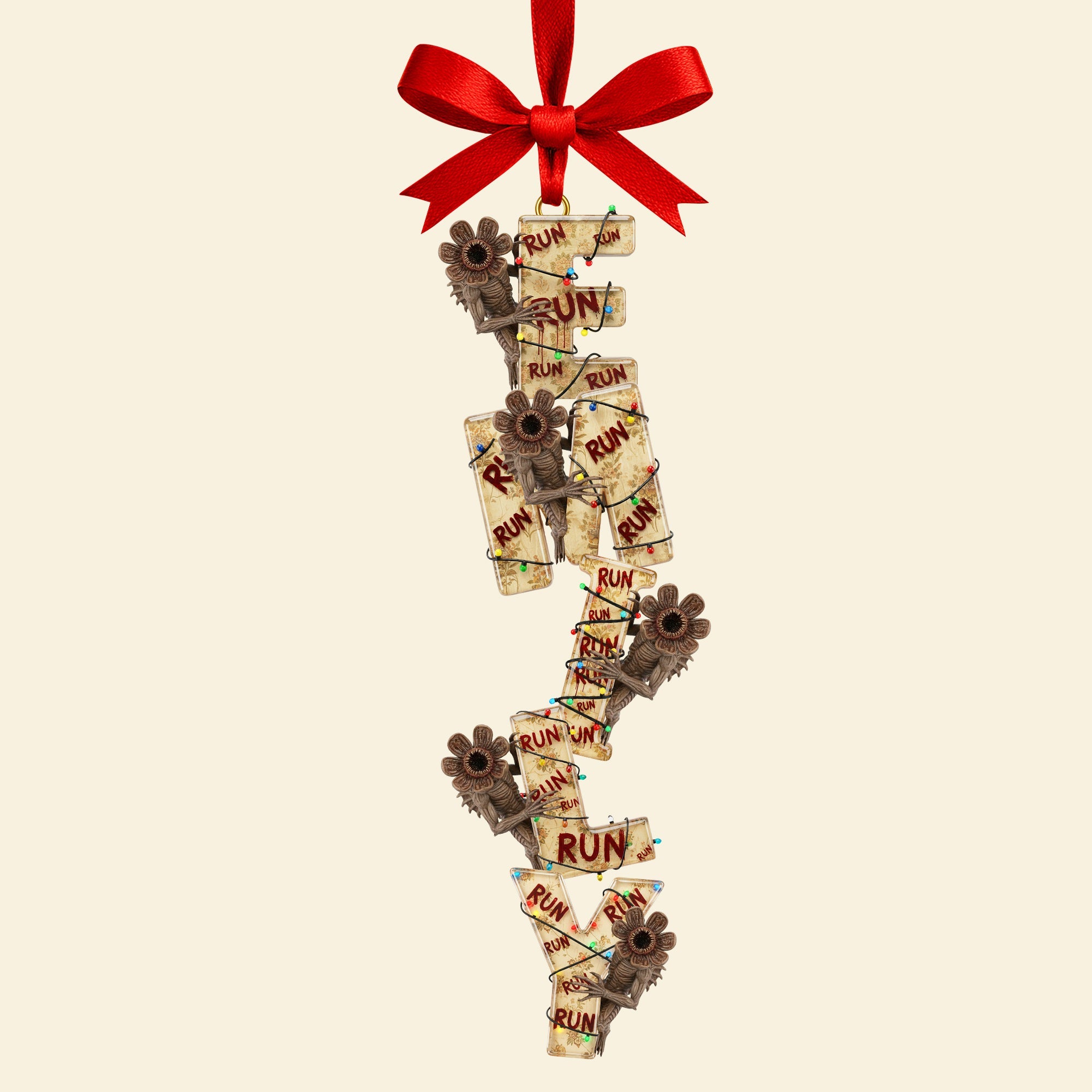 "Personalize Your Festive Cheer!" - Alphabet Name Ornament - Custom Christmas Gift for Family & Friends Ornament PopCulturePrints