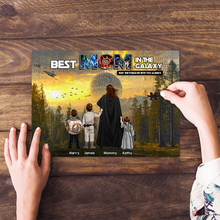 Load image into Gallery viewer, Best Mom in the Galaxy Jigsaw Puzzle - Personalized Gift for Mom and Grandma Jigsaw Puzzles PopCulturePrints
