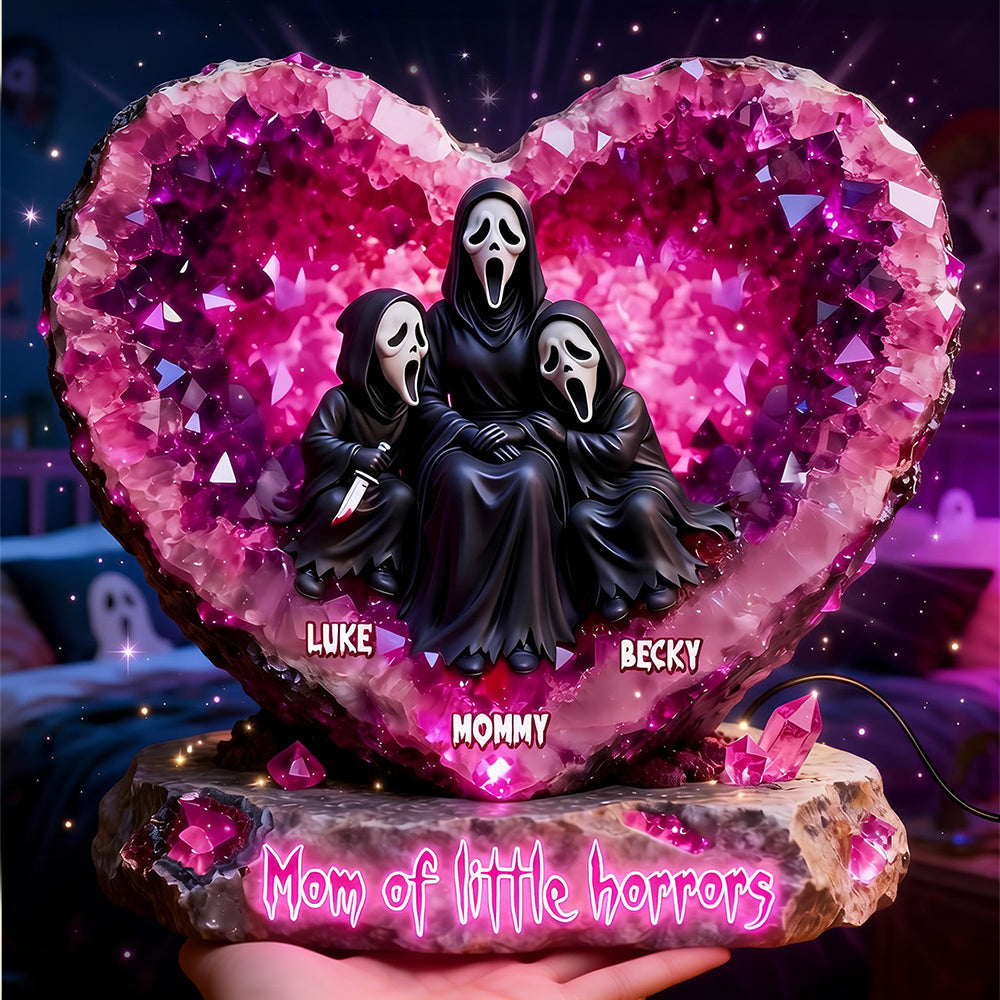 "Mom of Little Horrors" - Spooky Love Acrylic Light Box - Personalized Gift for Mother, Grandma, and More Light Box PopCulturePrints