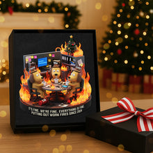 Load image into Gallery viewer, It&#39;s Fine, We&#39;re Fine - Personalized Coworker Dog Meme Acrylic Ornament - Custom Gift for Colleagues, Friends, and Pet Lovers Ornament PopCulturePrints
