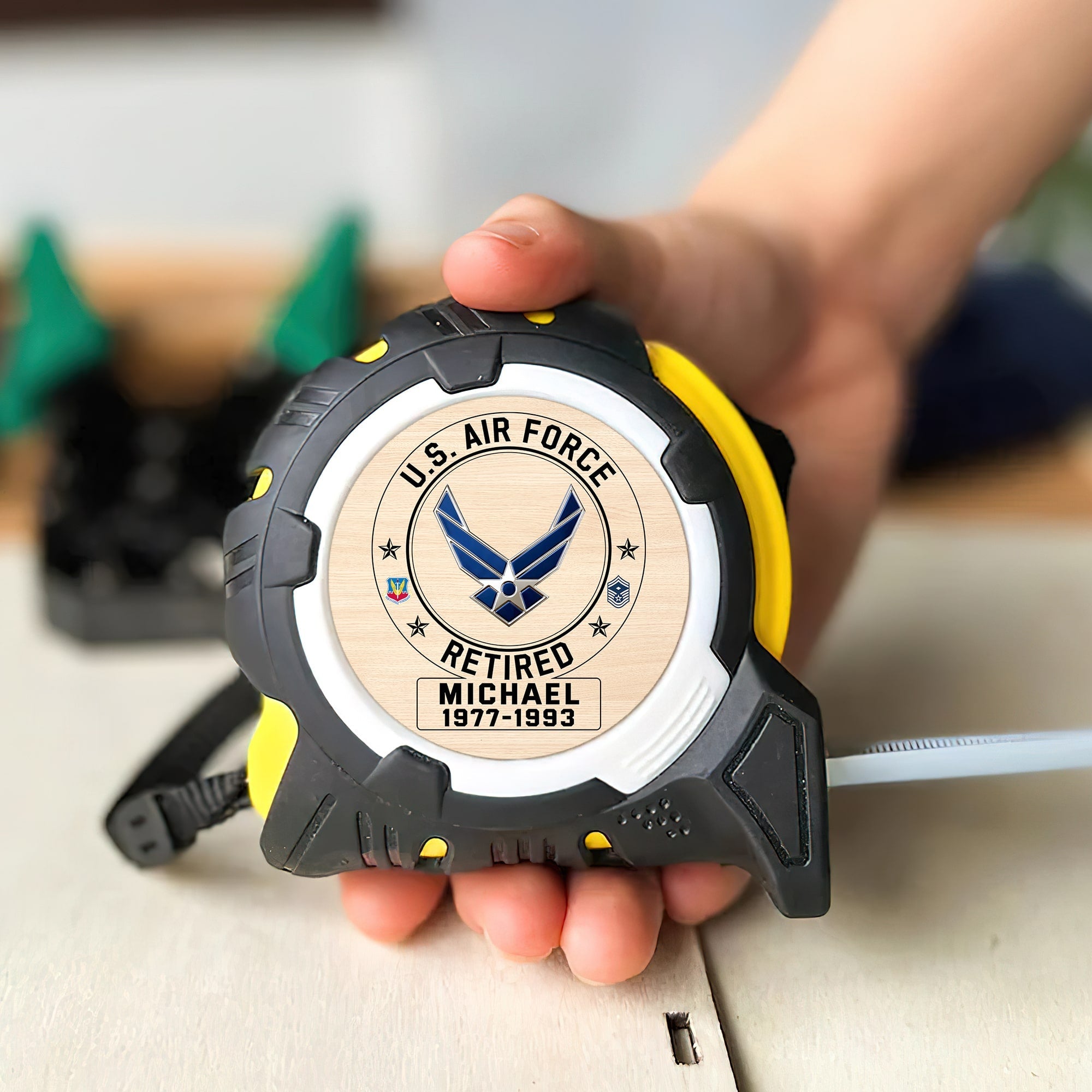 Personalized Military Branches Gifts for Veterans - Custom Tape Measure