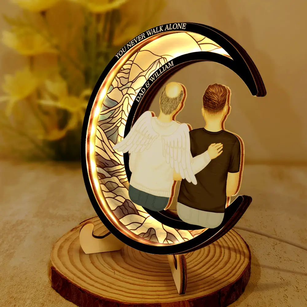 I'm Always With You - Personalized LED Light Wooden Plaque LED Light Wooden Plaque PopCulturePrints