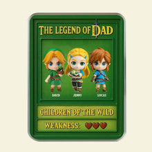 Load image into Gallery viewer, &quot;The Legend of Dad: A Personalized Gaming Tribute&quot; - Custom Plaque, Unique Gift for Dads and Grandpas Shaped Plaques PopCulturePrints
