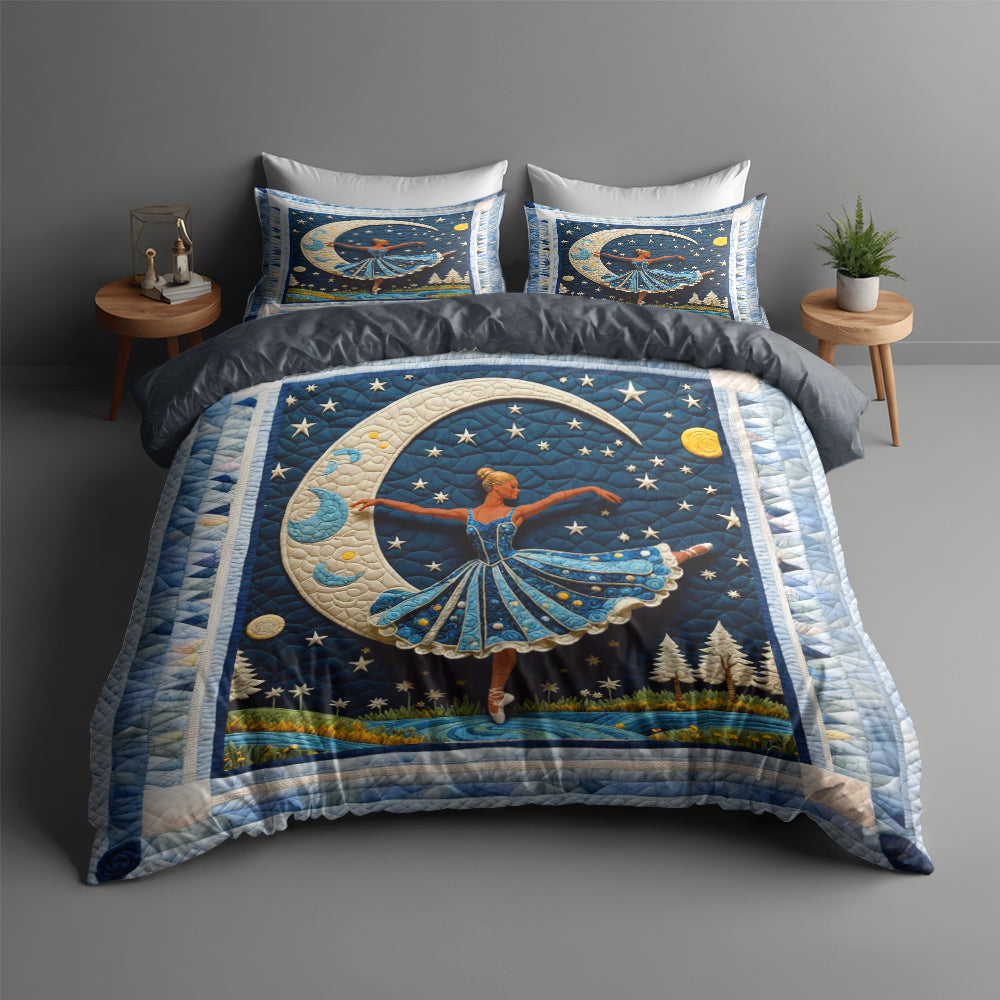 Personalized Ballet Lover's Quilt Bed Set - Perfect Gift for Dance Enthusiasts Blanket PopCulturePrints