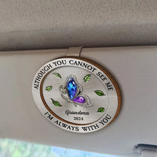 Load image into Gallery viewer, Those We Love Don't Go Away - Personalized Custom Shaped Car Visor Clip for Loved Ones Car Visor Clip PopCulturePrints
