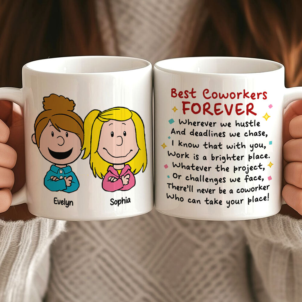 Best Coworkers Forever Personalized Coffee Mug