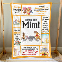 Load image into Gallery viewer, Custom Grandma Blanket with Beloved Characters Blanket PopCulturePrints
