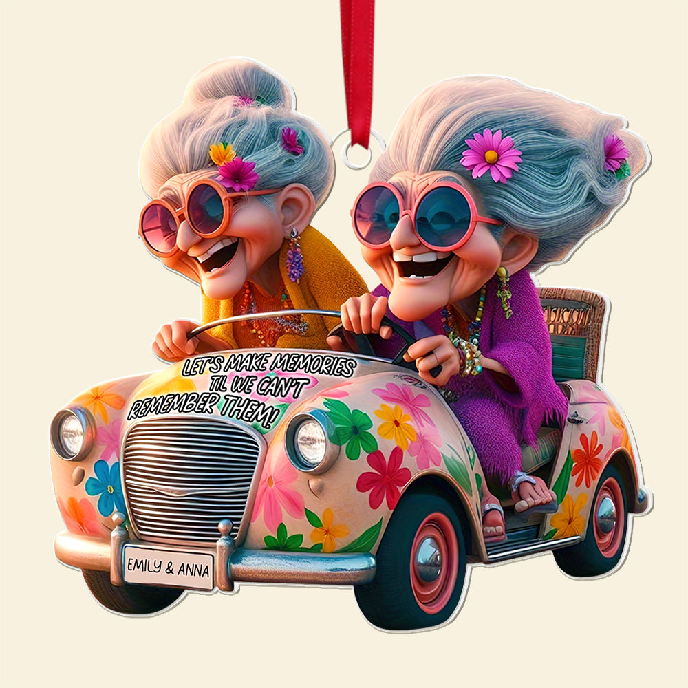 Personalized Fun Grandma Driving Ornament Ornament PopCulturePrints