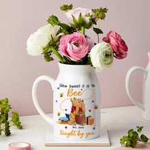 Load image into Gallery viewer, Personalized Best Teacher Ever Flower Vase Flower Vase PopCulturePrints
