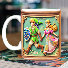 Load image into Gallery viewer, Customized Game Lovers Mug: Adventurer &amp; Princess Coffee Mug PopCulturePrints
