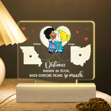 Load image into Gallery viewer, Custom LED Map Light for Couples - Personalized Gift Led Night Light PopCulturePrints
