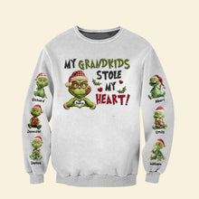 Load image into Gallery viewer, My Grandkids Stole My Heart - Cute 3D Shirt for Grandma - Personalized Gifts for Grandparents AOP Products PopCulturePrints
