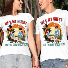 Load image into Gallery viewer, Me &amp; My Wifey | Me &amp; My Hubby - Personalized Couple T-Shirts for Special Occasions Shirts PopCulturePrints
