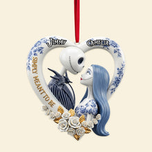 Load image into Gallery viewer, &quot;Simply Meant To Be&quot; - Personalized Couple Acrylic Ornament - Perfect Gift for Christmas, Couples, and Loved Ones Ornament PopCulturePrints
