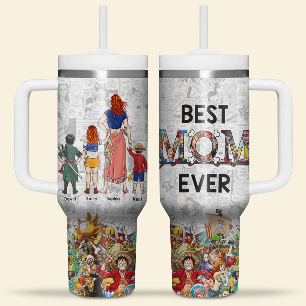 Custom Anime-Themed Tumbler Gift for Mom Tumbler Cup PopCulturePrints