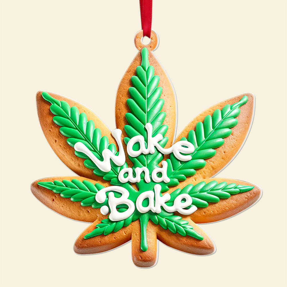Festive Cannabis-Themed Holiday Ornaments Ornament PopCulturePrints