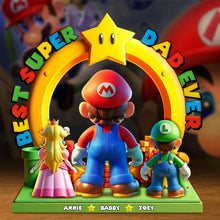 Load image into Gallery viewer, Best Super Dad Ever - Personalized Acrylic Plaque - Perfect Gift for Fathers &amp; Grandfathers Shaped Plaques PopCulturePrints
