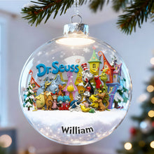 Load image into Gallery viewer, Celebrate Whimsy: Personalized Dr. Seuss Children’s Book Ornament – Perfect Gift for Kids and Fans Ornament PopCulturePrints
