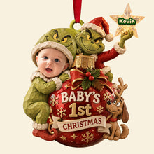 Load image into Gallery viewer, Celebrate Their First Christmas – Personalized Baby Ornament - Unique Gift for New Parents, Grandparents &amp; Kids
