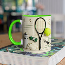 Load image into Gallery viewer, Serve Up Joy with Every Sip - Personalized Match Day Tennis Coffee Mug - Perfect Gift for Tennis Lovers Coffee Mug PopCulturePrints
