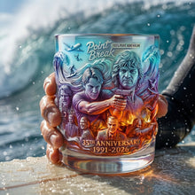 Load image into Gallery viewer, Ride the Waves: Huge Wave Round Glass - Personalized Gift for Surfing Lovers
